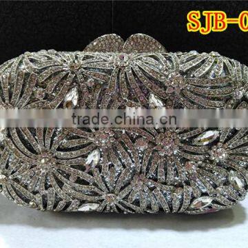 Ladies top fashion charming evening crystal handbag with rhinestone different style available