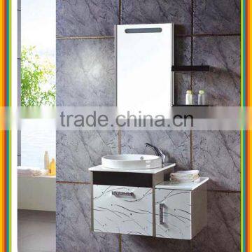 modern style led mirror stainless steel bathroom vanity in high quality