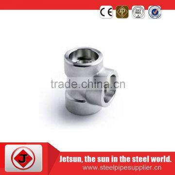 Professional manufacture 316l stainless steel threaded tee