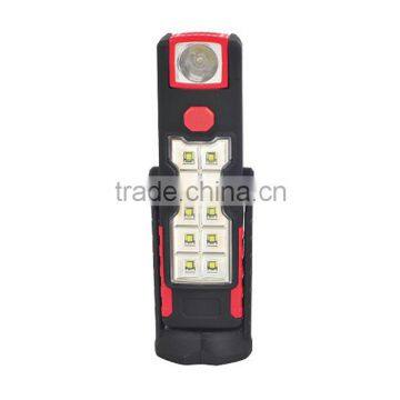 New product 360 & 270 degree rotate bracket 10pcs SMD+1W LED working light magnet and hook work led light