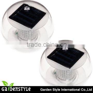 Color Changing Globe pattern solar floating led light outdoor waterproof