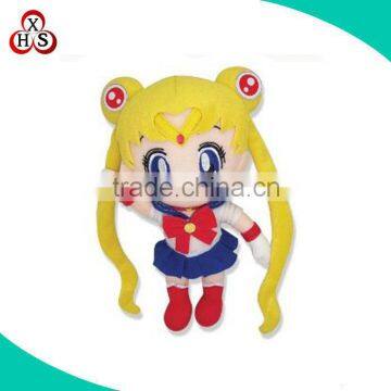 custom cute keychain plush doll keychain for sale