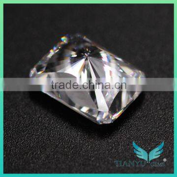 Best Price Wholesale 8X10mm Retangle Radiant Cut White Moissanite photo-3