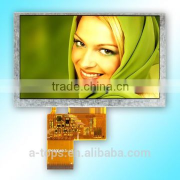 12 o'clock wide type 5inch TFT LCD Display with touch panel