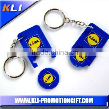 High quality cheap trolley plastic euro coin holder