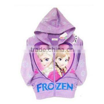 2014 Autumn girls clothing frozen coat princess elsa costume childrens coats