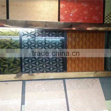 Art Puzzle Wall Glass Tiles for Hotel Background Wall photo-2