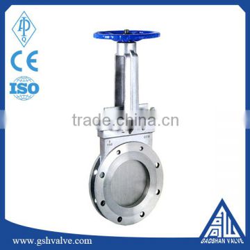 ansi standard stainless steel 304 manual knife gate valve