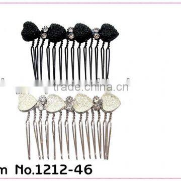 2014 hot sale charm cheap decorative hair combs for girls