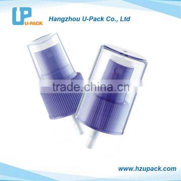 Plastic fine mist sprayer with overcap lid for cosmetic sprayer packaging