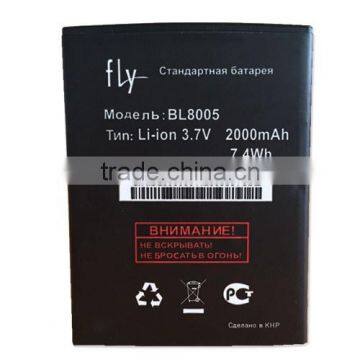 Mobile phone Internal universal external batteries for FLY bateria BL 8005