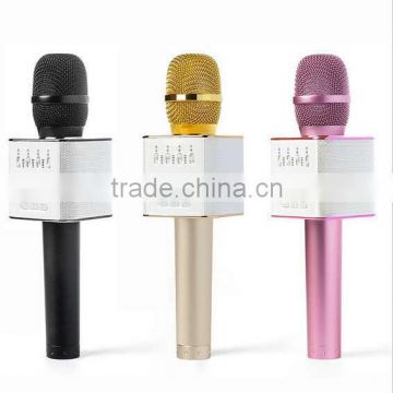 Mini Bluetooth Microphone Wireless Microphone Q9 Q7 Mic Speaker KTV Portable Speaker