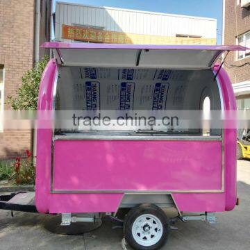 Yieson quality trailer hot dog cart for sale
