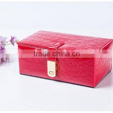 Chinese factories wholesale custom luxury leather jewelry box, fashion beautiful gift box