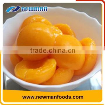 2016 corp canned yellow peach halves in light syrup 425g