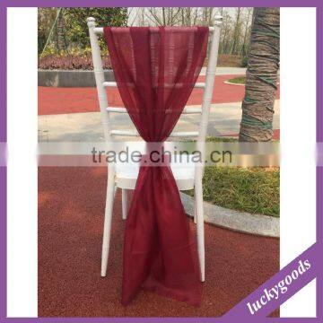 95cm Organza Red Chair Sashes Wedding Chair Decoration photo-3