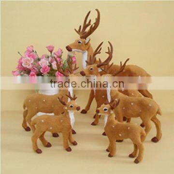 simulation type holiday furry deer toy animated