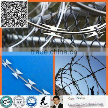 Razor Barbed Wire Specification/Huaxiang/Biggest factory