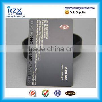 Engraved Black Matt Metal Business Card