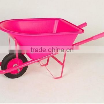 Kids sand toy wheelbarrow plastic hopper WB0201 Kids wheelbarrow for toy