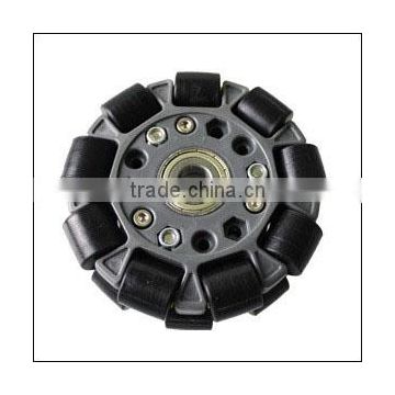 100mm Double Plastic Omni Wheel W/Bearing Rollers & Central Bearing 14058