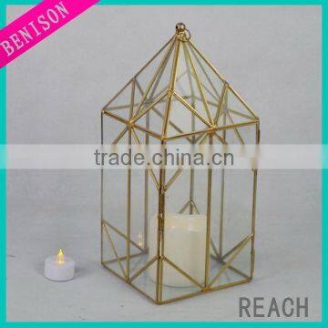 Hanging Christmas metal lantern for christmas decoration