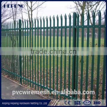 Polyester coated palisade fence (ISO certification )