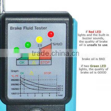 Car Truck Brake Fluid Tester With LED Indicator & 180 Degree Pucker + Built-in Buzzer photo-5