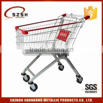 100/125mm casters with well loading shopping cart