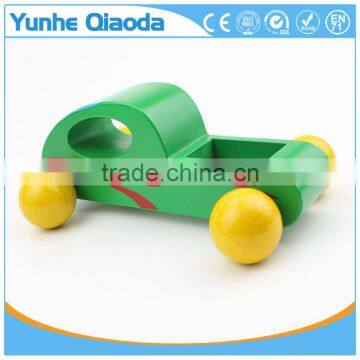 Green Color Car Toy for Kids,Education City Games Wooden Car Model Toy photo-3