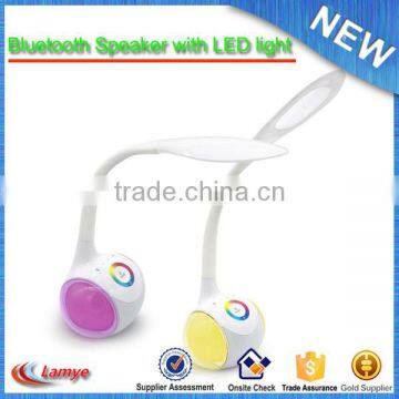 Small manufacturing ideas high end bluetooth led lamp speaker with power bank