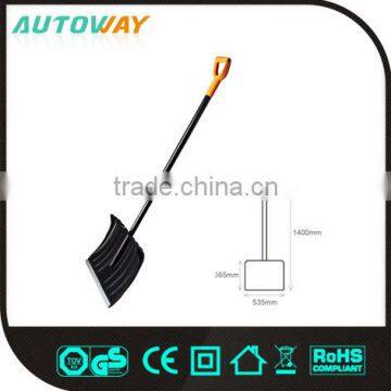 long wooden handle plastic snow shovel head, snow shovel