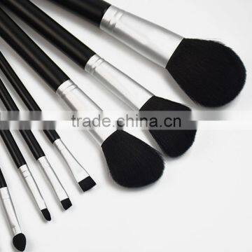 Synthetic Hair Brush Material Black Plastic Handle Material Cosmetic Makeup photo-2