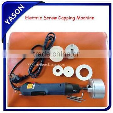 Small Electric Hand Held Water Bottle Round Cap Capping Machine