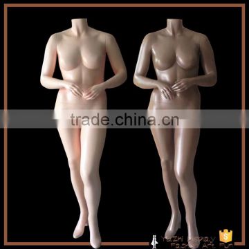 Fashion headless big bust fat female lingerie mannequins display