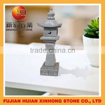 Chinese yukimi style hand made nutural granite desk lantern