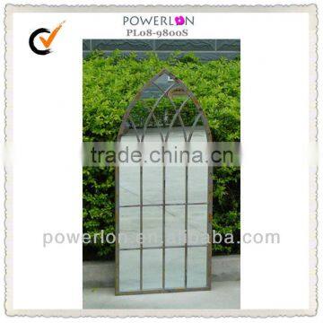 gothic design outdoor decorative antique window mirror