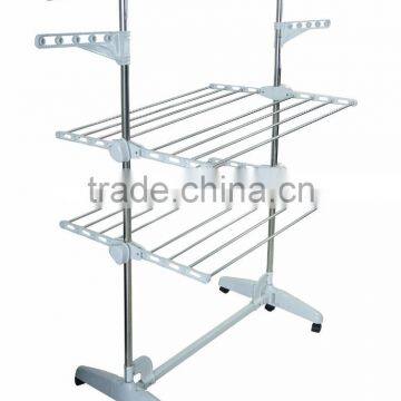 2017 Hot Sale Portable Clothes Drying Rack With 3 Layers and 6 Wheels Design for Adjustable Bar photo-2