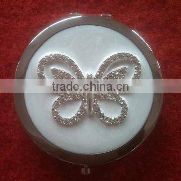 decorative butterfly design compact mirror