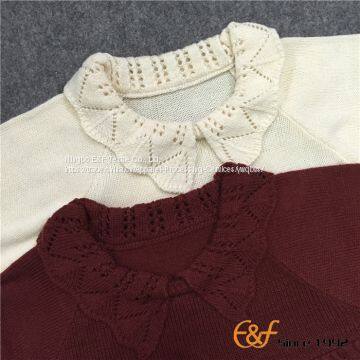 High Waist Lapel Lolita Style Knitted Sweater photo-3