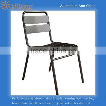 Black Outdoor Aluminium Side Chair Lx5301