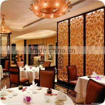 Stainless Steel Decorative Restaurant Movable Partition Wall