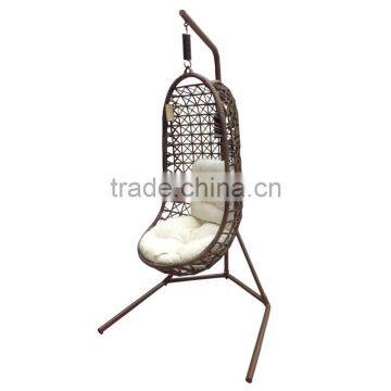 Wicker baby indoor swing chair for kids swing chair with stand