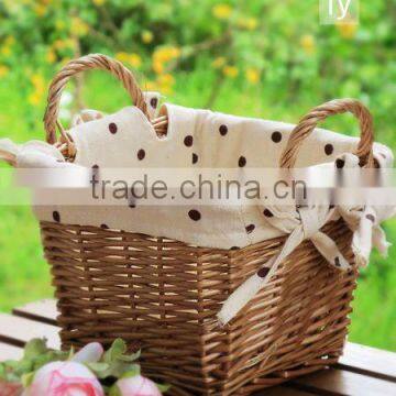 Shooting Props,rectangle Handmade Wicker Storage Basket photo-3