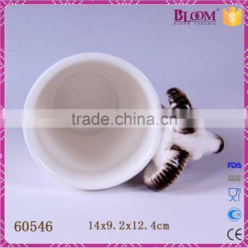 Animal Shape White Custom Ceramic Mug no Handle photo-5