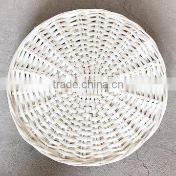 Large Home Cheap Unique Round Storage Wicker White Wash Laundry Basket photo-3