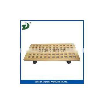 Wooden Mat With Wheels for Your Flower Pot photo-2
