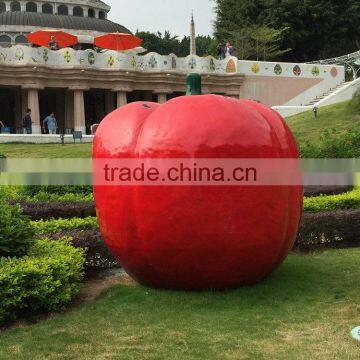 FRP giant apple sculpture