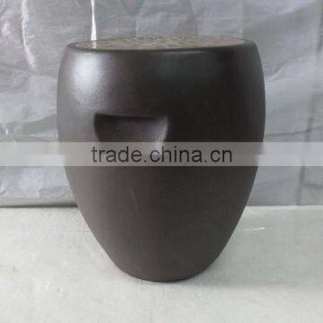 Fiberglass Clay Mosaic Drum Stool photo-4