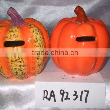 promotional gifts hand painted ceramic vegetable money box for wholesale